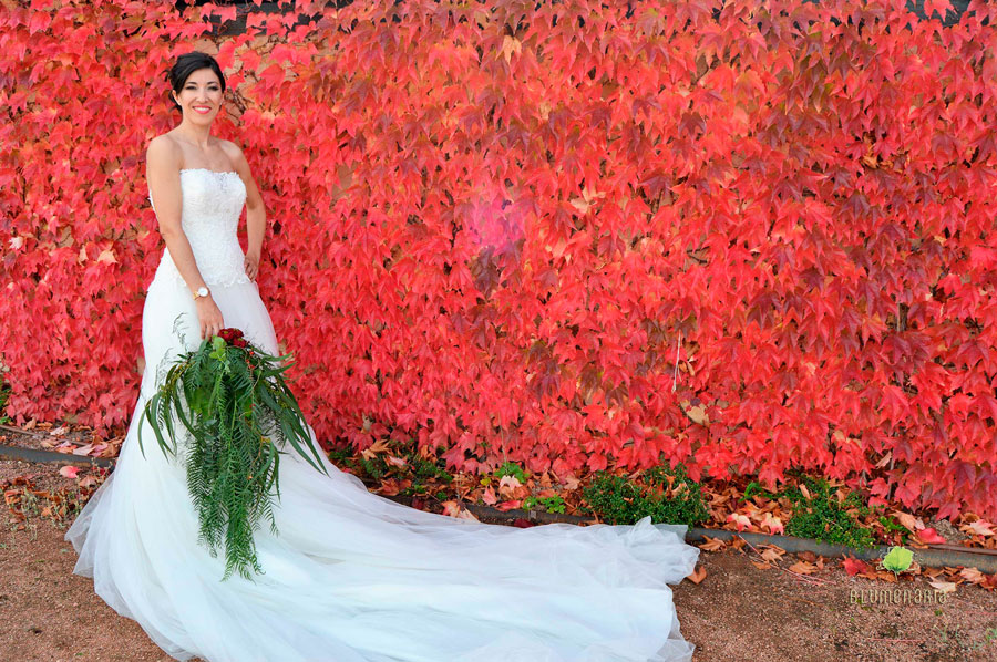 Cascada de plantas y flores - Alternativa al Ramo de Novia