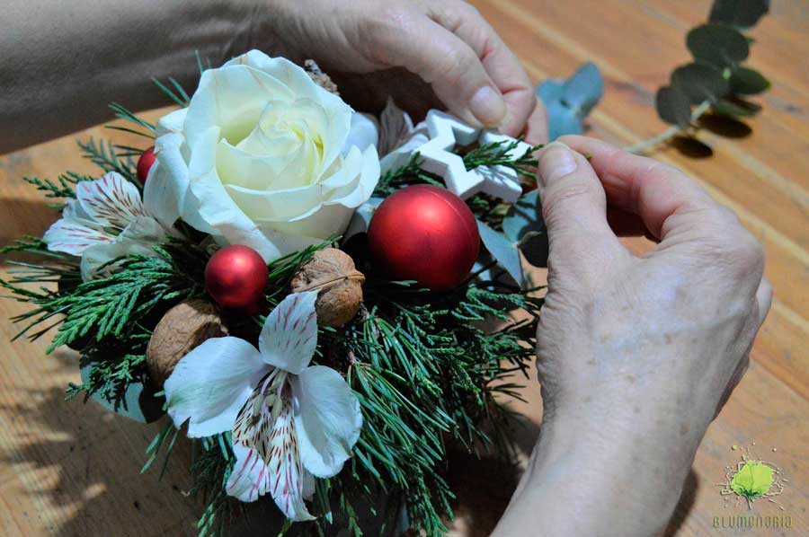 Centro de Flores para Navidad - Blumenaria Taller Floral