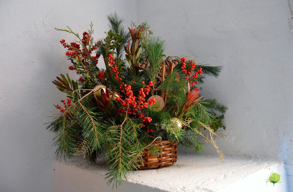 Navidad Composición Natural - Blumenaria Taller Floral