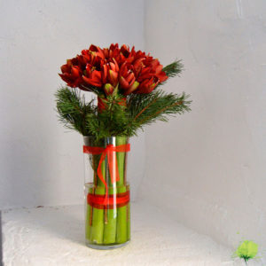 Ramo Amarilis para Navidad - Blumenaria Taller Floral