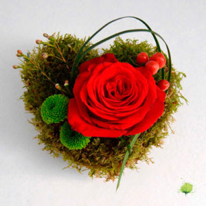 Corazón Floral San Valentín - Enamorados - Flores Blumenaria